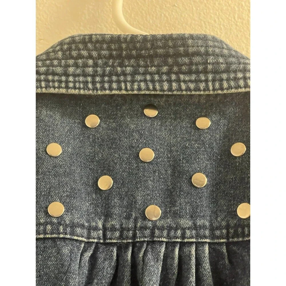Women’s Izzy Denim Jacket Sz M 38843 Made In Israel 100% Cotton